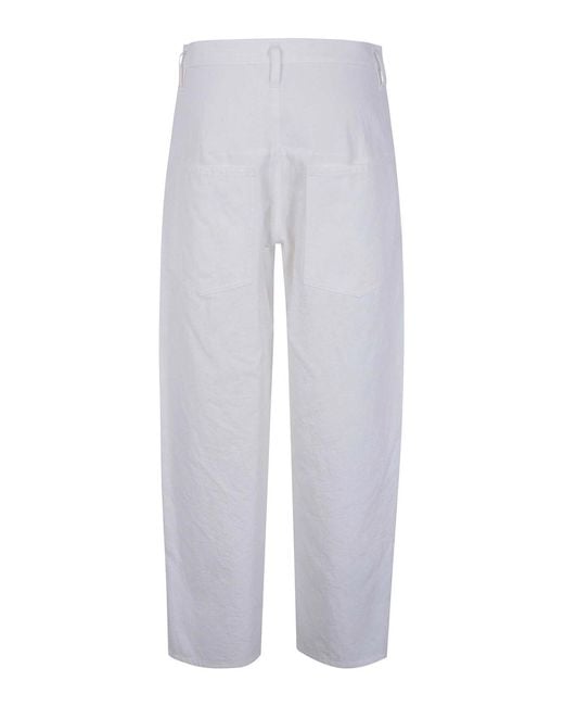 Y's Yohji Yamamoto White Work Trousers