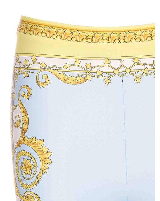 Versace Blue Light D Leggings