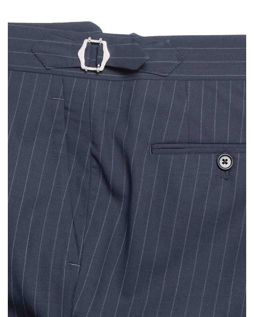 Franzese Collection Blue Pinstriped Ing Australis Suit for men
