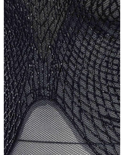 Elisabetta Franchi Gray Mesh Body