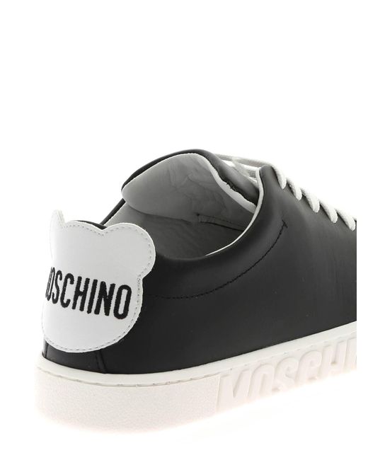 Moschino Black Teddy Patch Sneakers