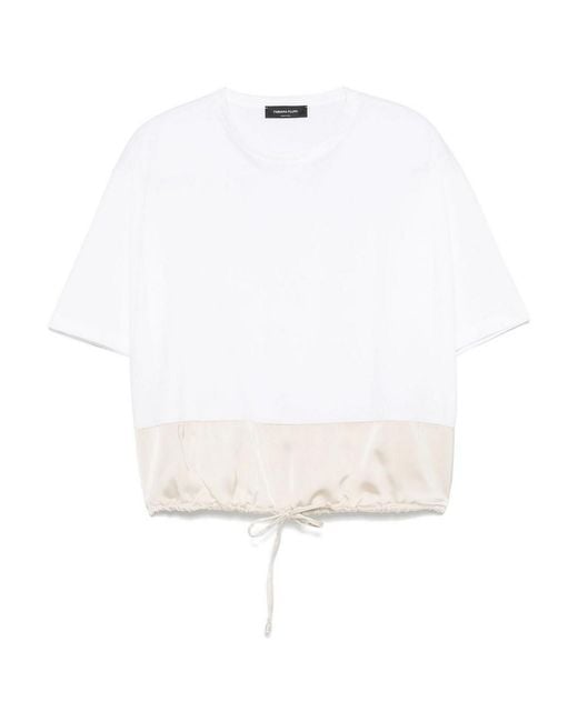 Fabiana Filippi White Sweater With Inserts