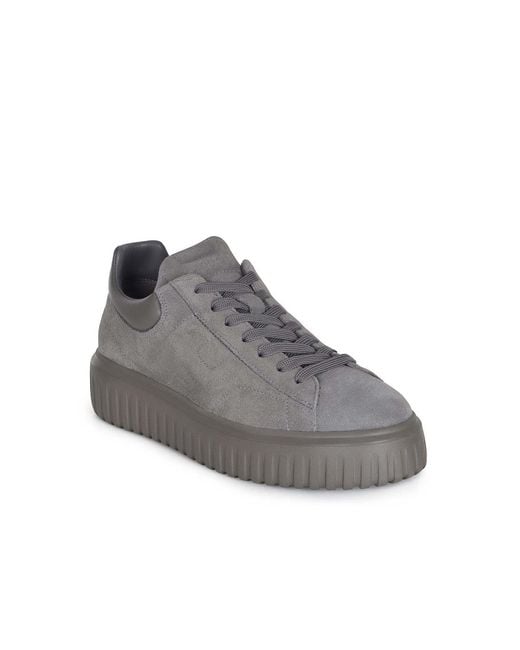 Hogan Gray Sneakers "H-Stripes" for men