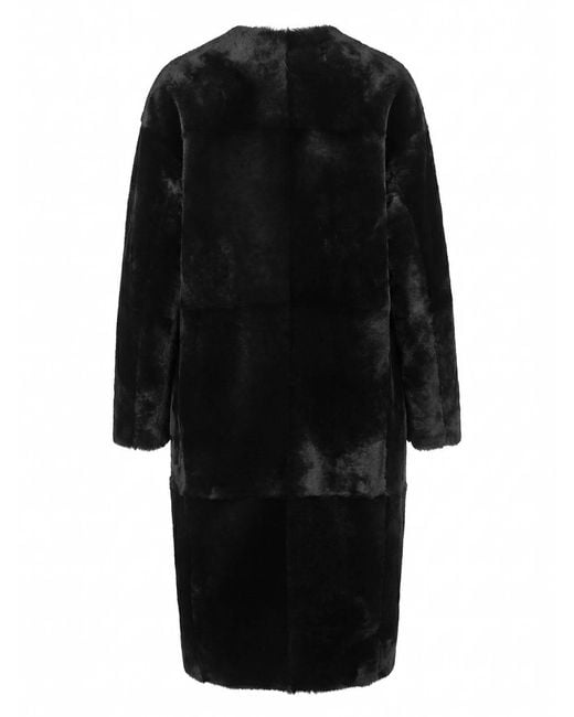 Blancha Black Shearling Coat