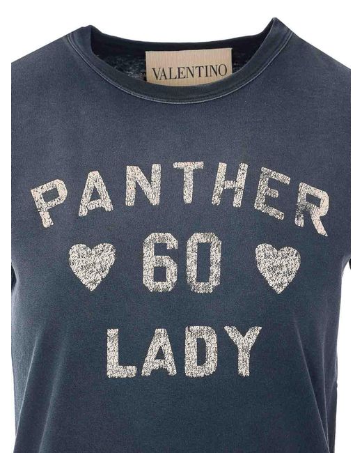 Valentino Garavani Blue Pattern T-Shirt