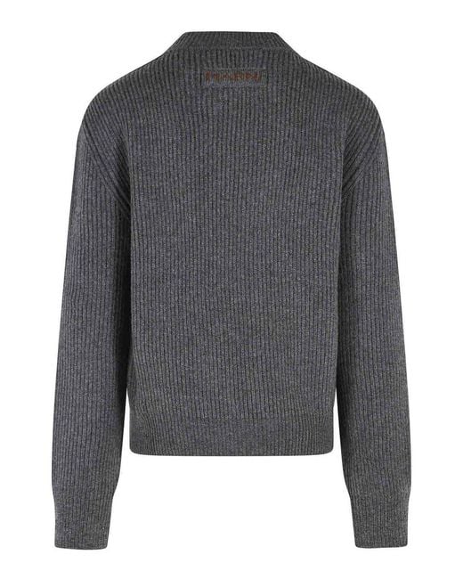 Marni Gray Virgin Wool And Cashmere Sweater for men