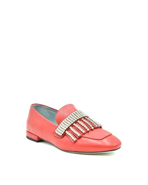 Chiara Ferragni Red Moccasins
