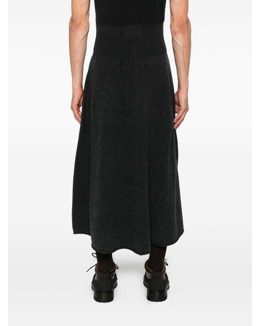 Extreme Cashmere Black Long Skirt