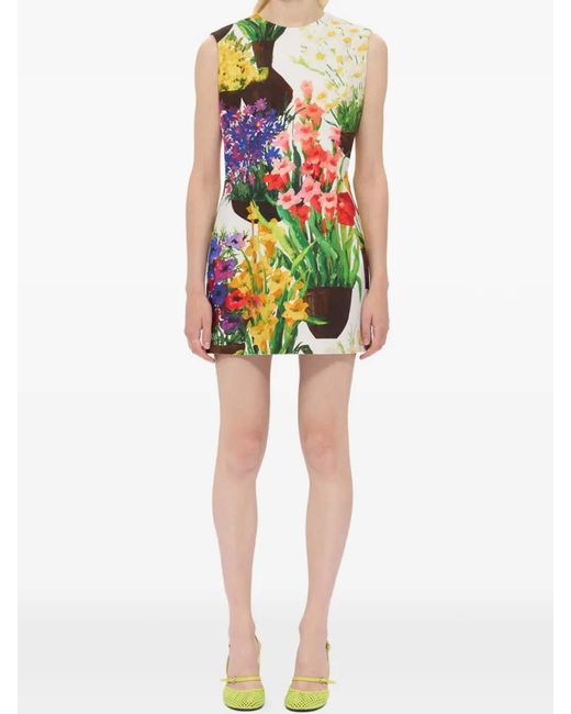 MSGM Green Dress