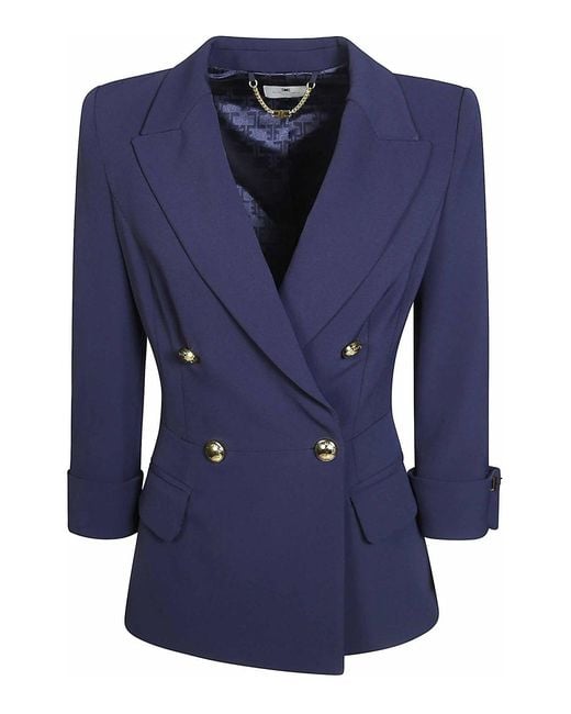 Elisabetta Franchi Blue Jacket