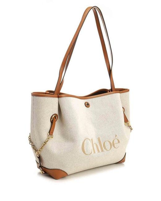 Chloé White Chlo Clover Canvas Bag