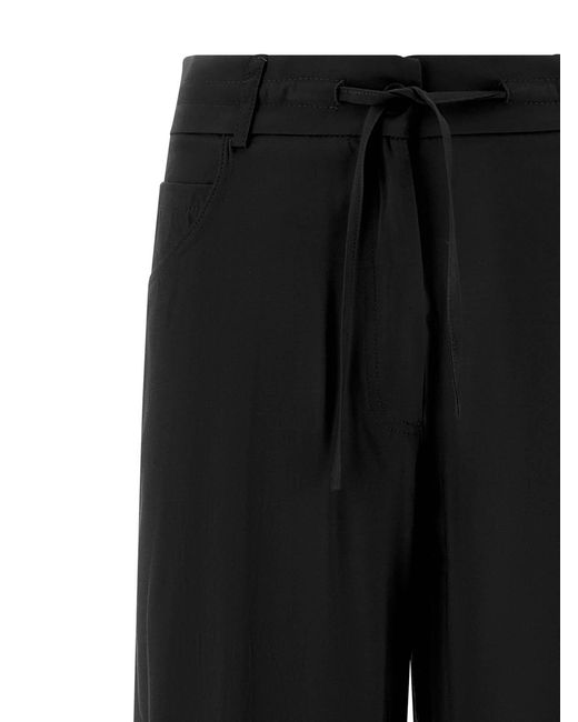 Nude Black Viscose Pants
