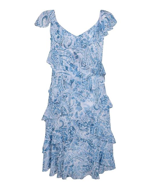 Ralph Lauren Blue Woven Mini Dress