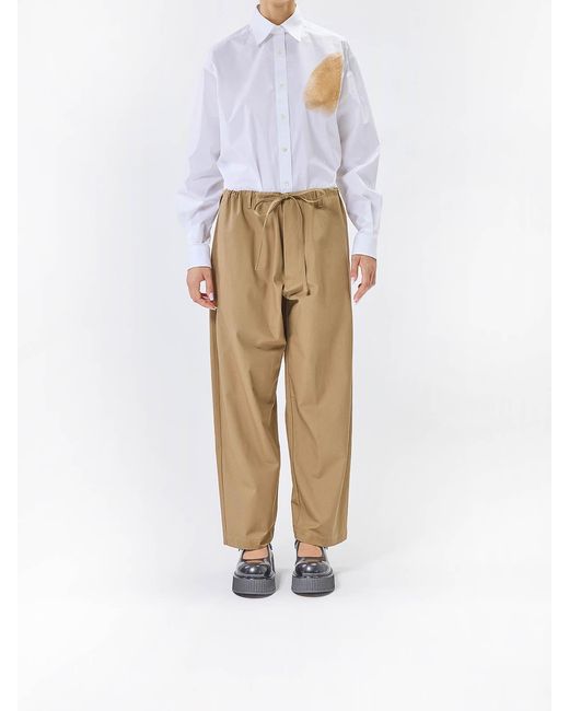 Moschino Natural Velvet Pants