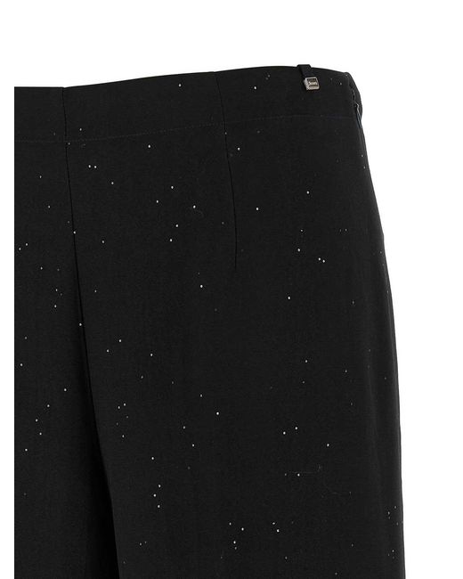 Herno Black Micro Sequin Pants