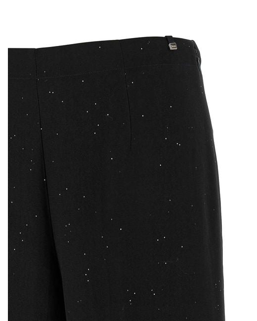 Herno Black Micro Sequin Pants