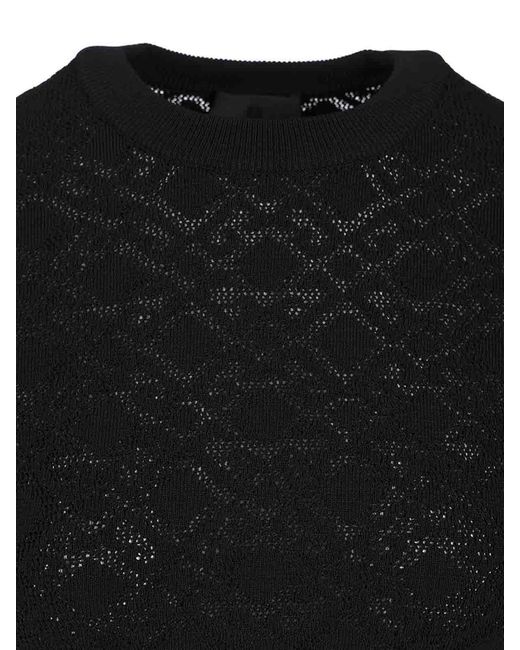 Givenchy Black Crop Sweater