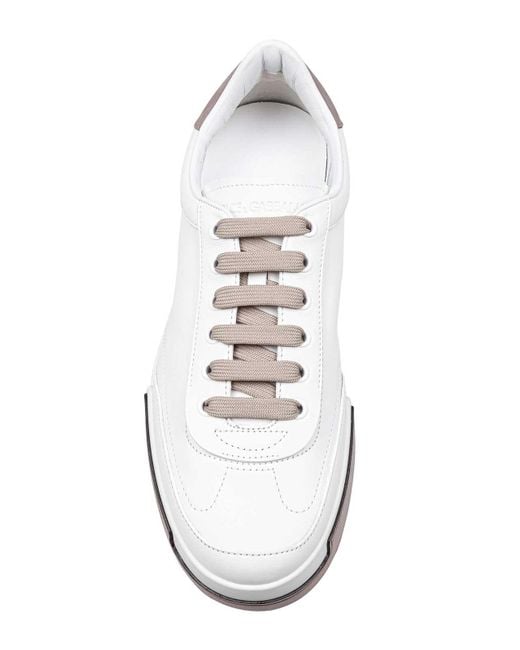 Dolce & Gabbana White Sneakers Portofino Yacht for men