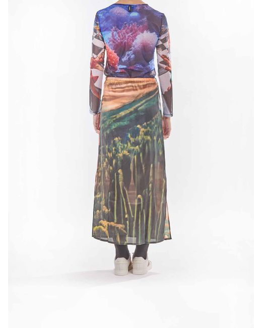 Sunnei Gray Long Skirt Annemarie