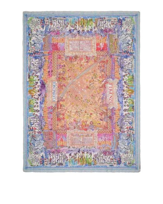 Faliero Sarti Gray With Paolo Fiumi Florence Map Stole