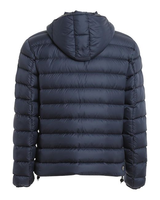 Colmar Blue Semi Matte Puffer Jacket With Removable Hood for men