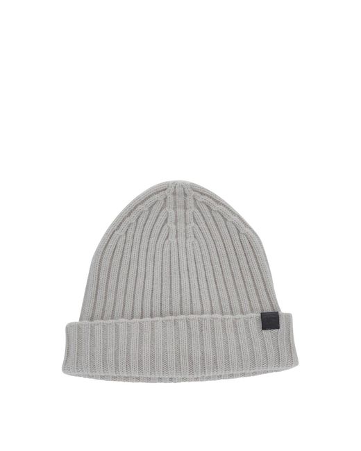 Tom Ford Gray Beanie Hat for men