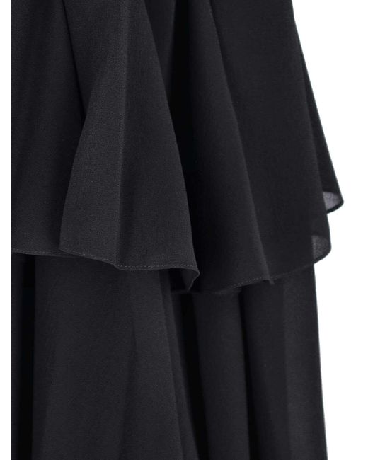 Chloé Black Silk Maxi Dress