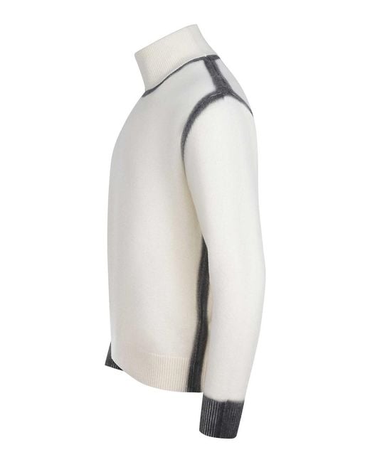 ATOMOFACTORY White Dolcevita Made Of Wool Blend for men