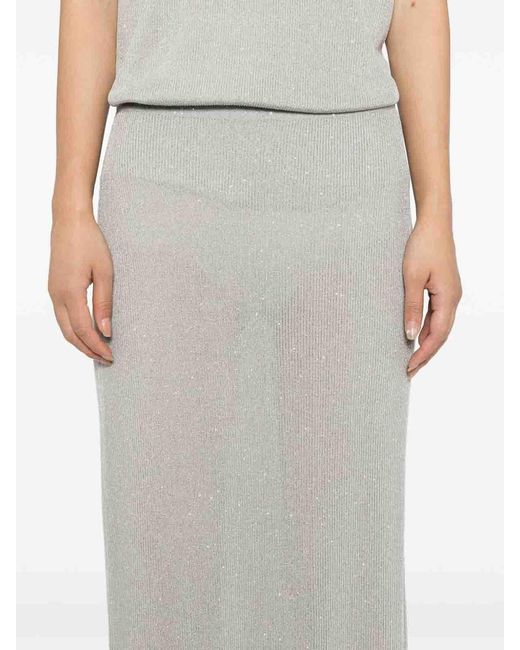 Tom Ford White Embellished Maxi Skirt