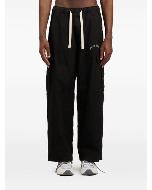 Palm Angels Black Cargo With Logo for men