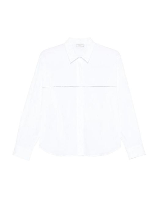Peserico White Casual Jacket