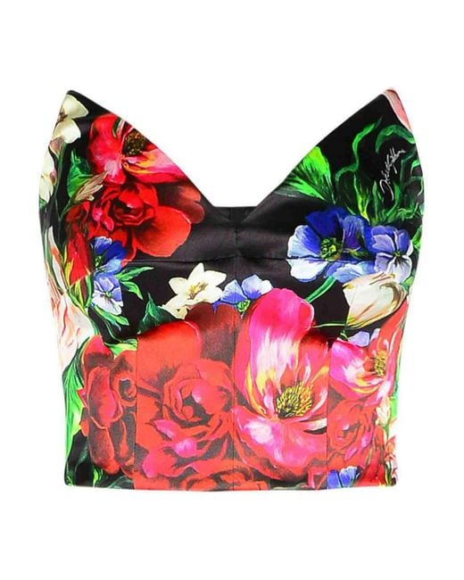 Dolce & Gabbana Red Viscose Top