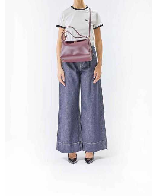 THEMOIRÈ Purple Eudora Leather Bag