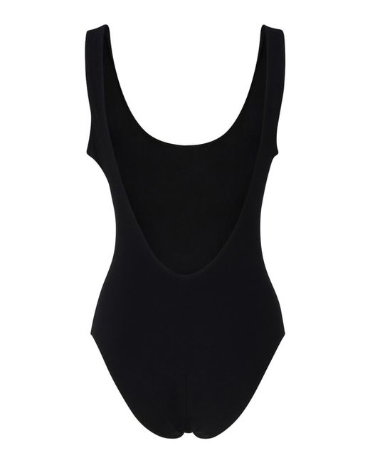 Dolce & Gabbana Black Olympic One-Piece Swimsuit