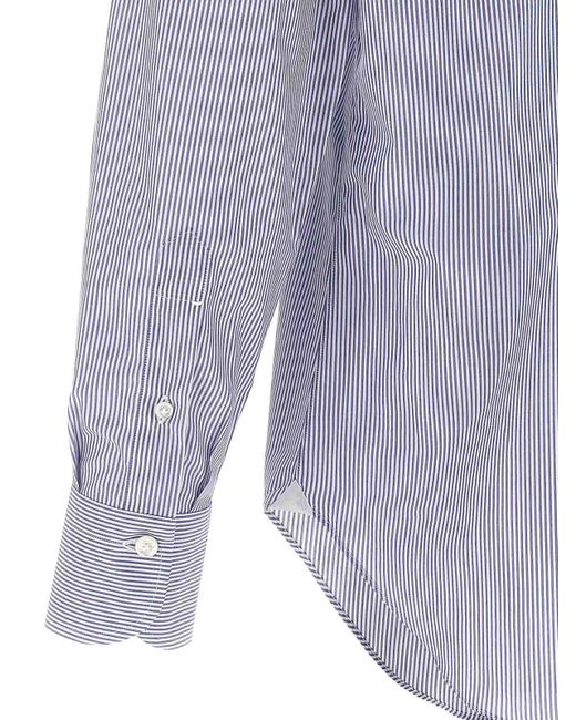 Finamore 1925 Blue Napoli Shirt for men