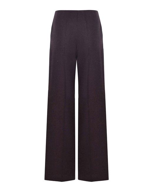 Alysi Blue Pants Made Of Wool