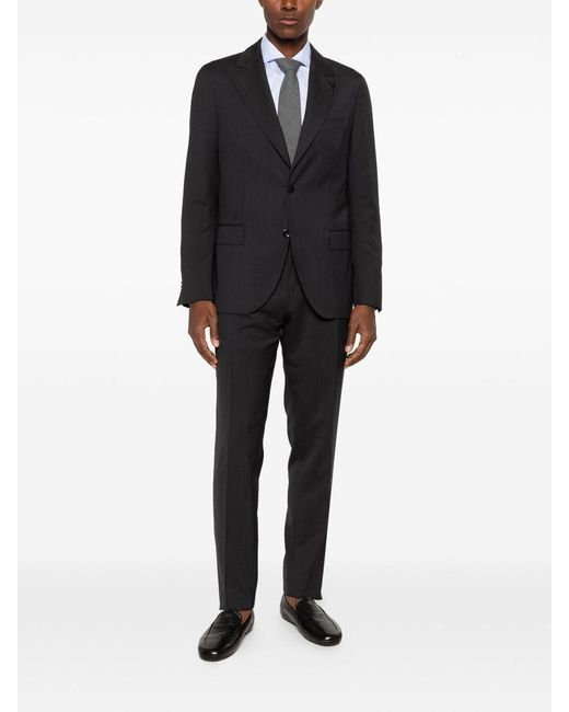 Lardini Black Elegant Suit By for men