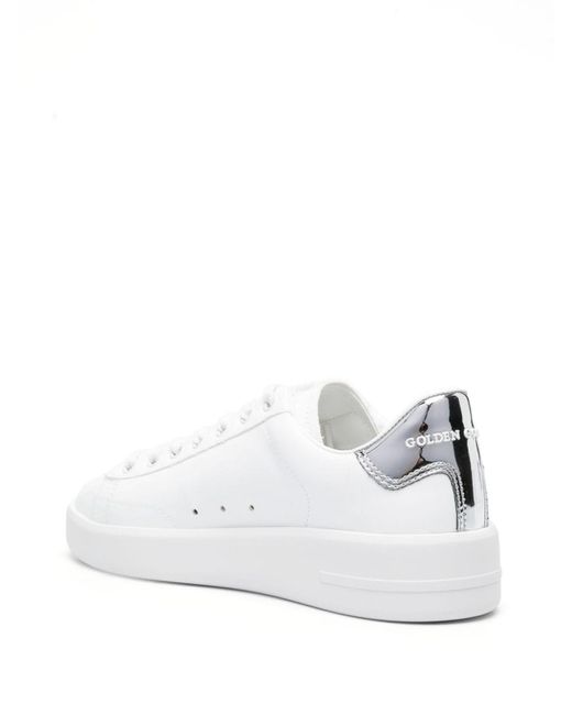 Golden Goose Deluxe Brand White Purestar Faux-leather Sneakers