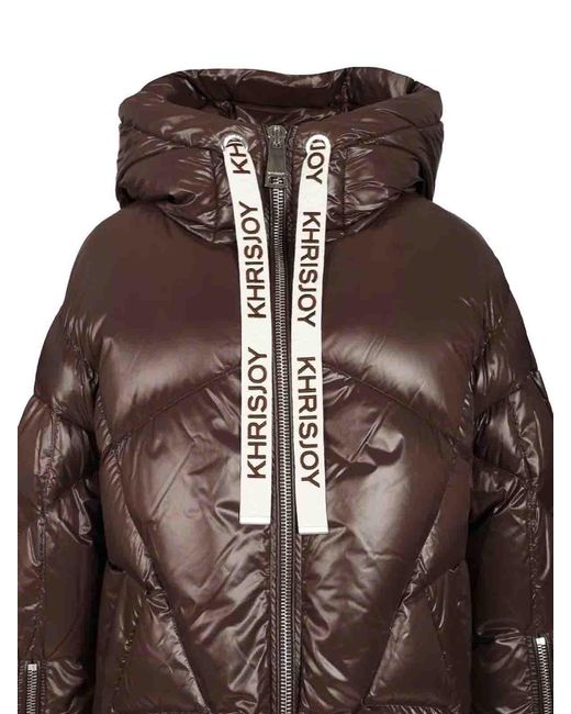 Khrisjoy Brown Iconic Milano Down Jacket