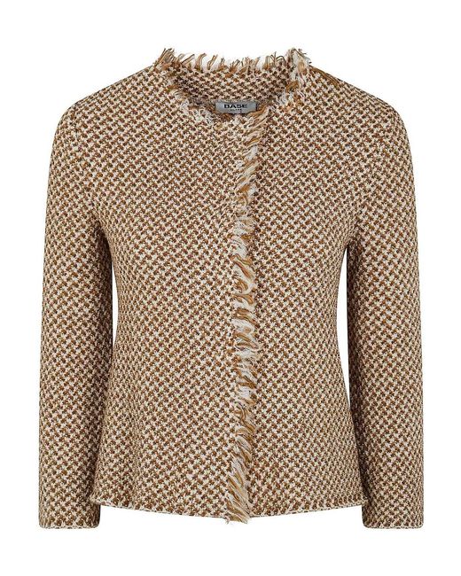 Base London Brown Round Neck Classic Jacket