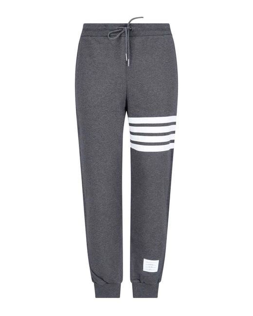 Thom Browne Gray Sports Trousers for men