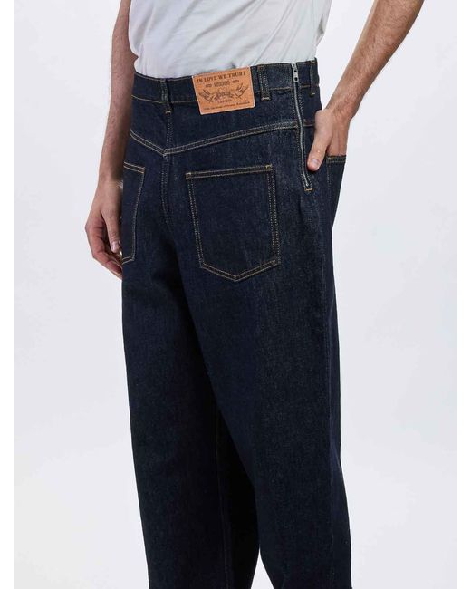 Moschino Blue Back To Back Jeans for men