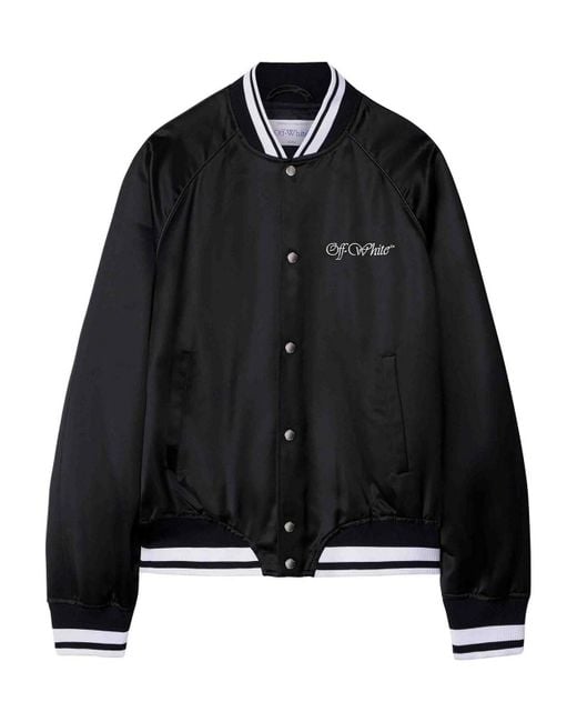 Off-White c/o Virgil Abloh Black Bomber Jackets for men