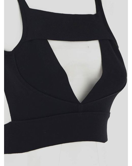 Rick Owens Black Top In With Open Back