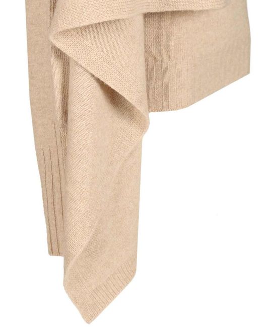 The Attico Natural Sweater With Draped Details
