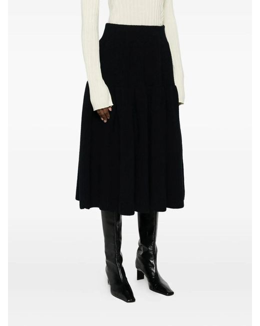 Dries Van Noten Black Telma 2707 Skirt