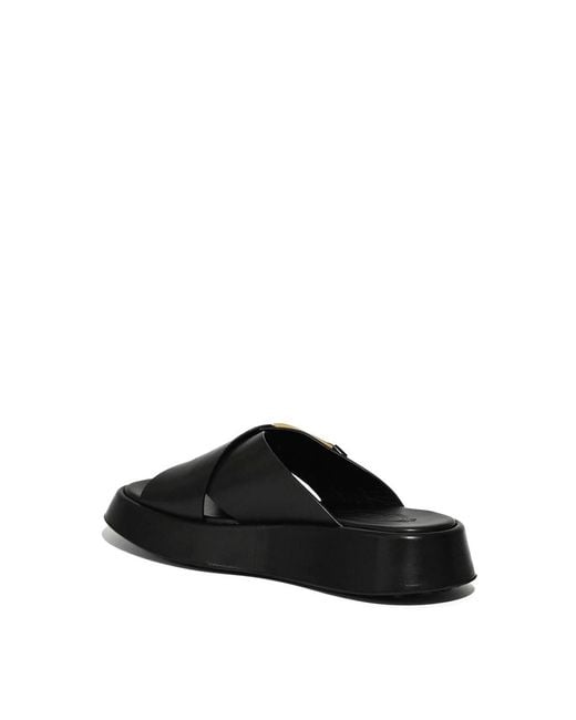 Tod's Black Sandal