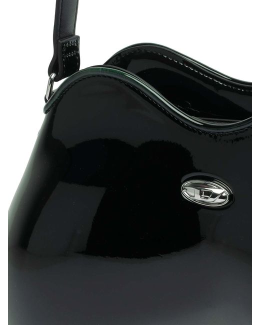 DIESEL Black Double-D Shoulder Bag