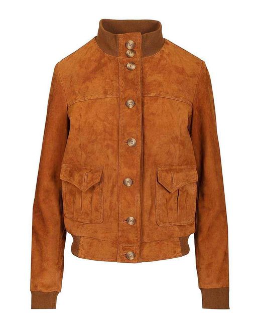 Blusotto Brown Denice Suede Jacket