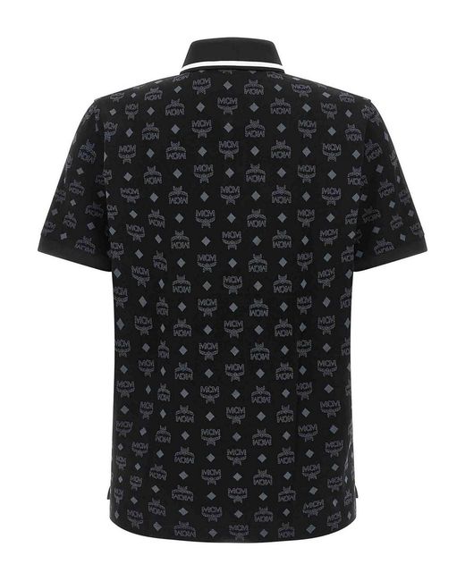 MCM Black Press Polo Shirt for men
